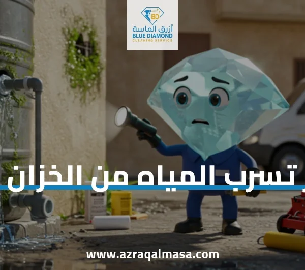 أضرار تسرب المياه من الخزان بجدة