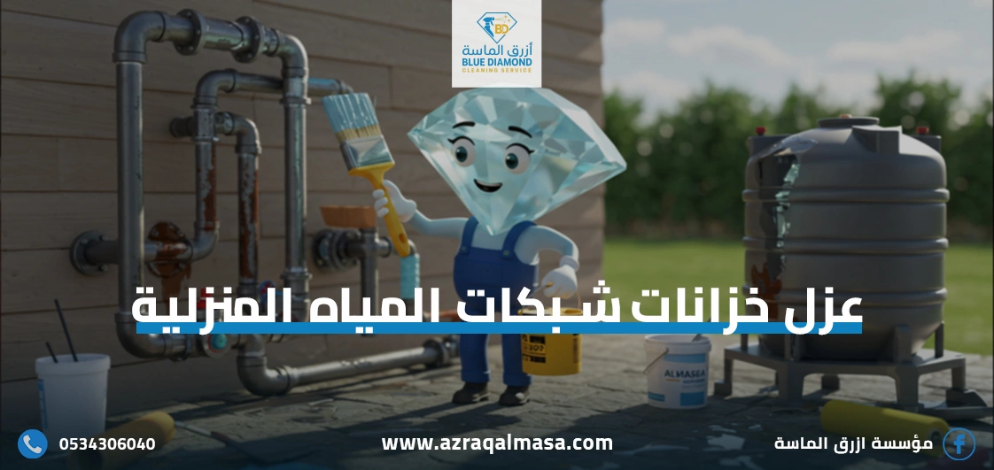 عزل خزانات شبكات المياه المنزلية